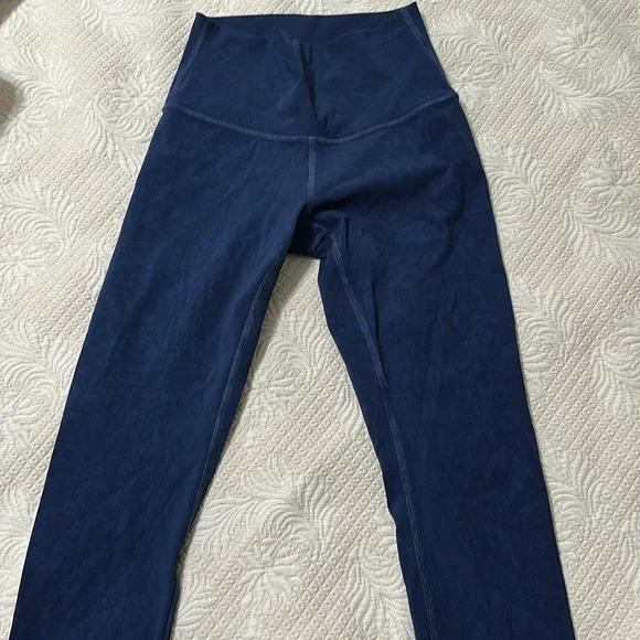 New without tags Lululemon Wunder Under Crop High-Rise *Spray 21" Indigo Spray - Picture 10 of 10